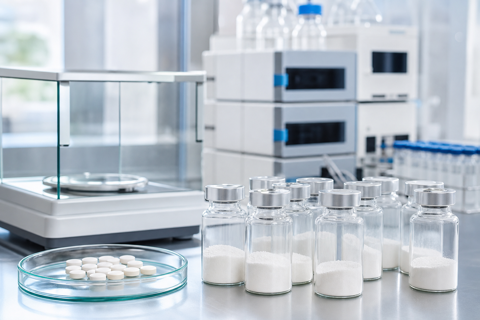 Pharmaceutical ingredient samples and quality analysis equipment